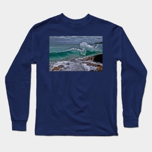 Panama. Bocas del Toro. Red Frog Beach. Crashing Waves. Long Sleeve T-Shirt